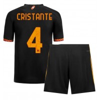 AS Roma Bryan Cristante #4 3rd trikot Kinder 2023-24 Kurzarm (+ Kurze Hosen)